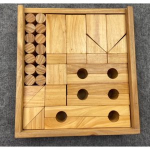 Bộ đồ chơi xếp hình mẫu giáo bằng gỗ